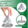 thumbnail image 2 of HeeHom Lawn Mower Blade Balancer for Balancing Blades After Sharpening, Metal Construction Tool Compatible with Most Models, Reduces Engine Vibration and Wear, 2 of 6