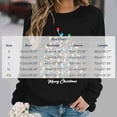 thumbnail image 3 of Juebong Holiday Funny Graphic Tops for Women Family Christmas Tree Santa Lights Print Pullover Crewneck Long Sleeve Shirts Lightweight Matching Sweatshirt, 3 of 6