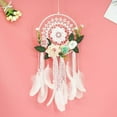 thumbnail image 2 of Dream Catcher DIY Decorative Pendant Flower Dream Catcher Wall Hanging Decoration Wedding Decor Girl, 2 of 5