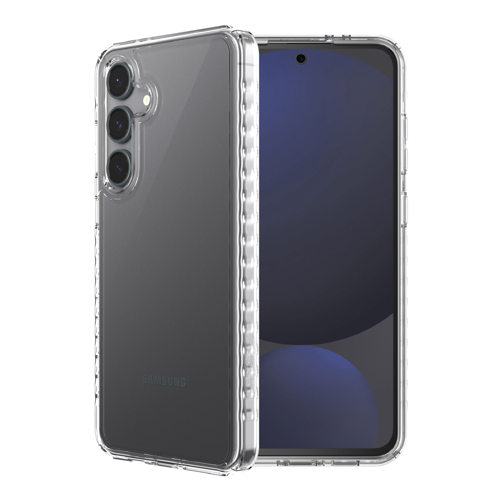 onn Protective Gel Phone Case for Samsung Galaxy S24 FE - Clear