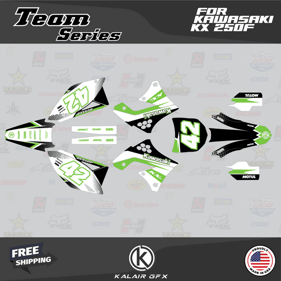 Kalair GFX Graphics Kit for Kawasaki KX250F (2009-2012) Team Series