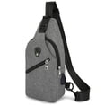 thumbnail image 5 of Bolso de pecho multifuncional para hombre Mochila de mensajero | Bandolera de hombro casual de moda | Lona resistente al agua | Carga USB | Antirrobo | Gran capacidad | Viaja todos los días, 5 of 5