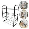 thumbnail image 1 of Mosiee Simple Shoe Rack Metal Shoe Shelf Footwear Rack Living Room Space Saving Organizer Stand Holder Black Shoe Shelf, 1 of 9