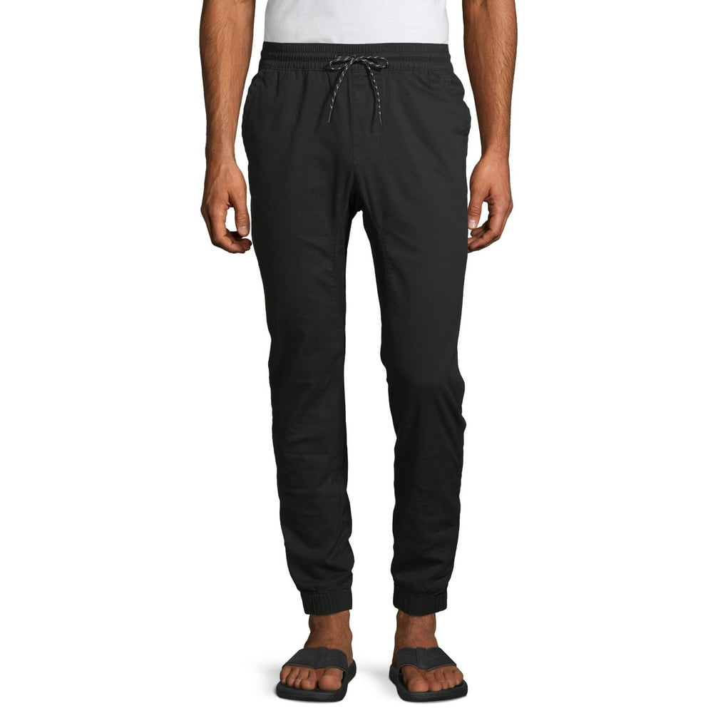 no boundaries men's twill jogger pants
