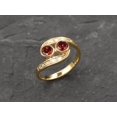 thumbnail image 1 of Garnet Ring Red Garnet Ring Natural Garnet January Birthstone Silver Ring, 1 of 6
