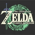thumbnail image 2 of Junior's Nintendo The Legend of Zelda: Tears of the Kingdom Game Logo  Graphic Tee Black Medium, 2 of 3