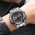 thumbnail image 2 of Men's Watches Outdoor Sports Waterproof Military Watch Tactical Digital Analog Wrist Watch Date Multi Function Led Large Face Alarm Stopwatch for Man, 2 of 16