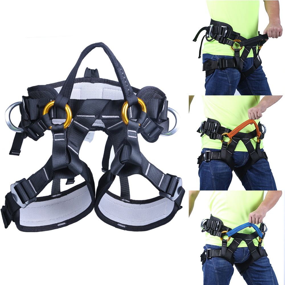 Tree Carving Rock Climbing Harness Rappelling Rescue Half Body Safety Seat Belt 