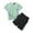Army Green, variant on Fnooota Boys Athletic Outfit Sets, Summer Breathable 2 Piece Short Sleeve Kids Clothing Sets Orange Size 14