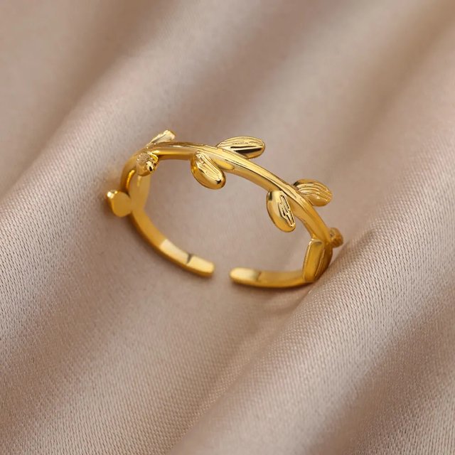 Anillos de acero inoxidable para mujeres y hombres, anillo de compromiso de Color dorado para fiesta y boda, joyería para dedo masculina, regalo 2023, envío gratis