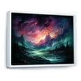 thumbnail image 2 of Designart "Cosmic Dance of Northern Lights" Landscapes Floater Framed Wall Decor, 2 of 7