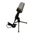 thumbnail image 4 of EXHUMKY Desktop Microphone with Adjustable Tripod Black Support for Computer Recording and Karaoke Singing, 4 of 5