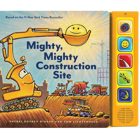 Mighty, Mighty Construction Site Sound Book (Books for 1 Year Olds, Interactive Sound Book, Construction Sound