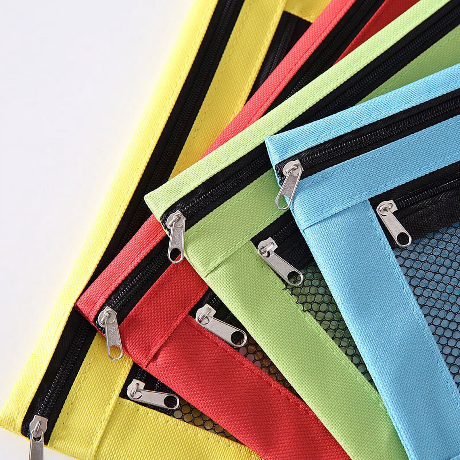 Pencil Pouches, 10 Pack Assorted Colors