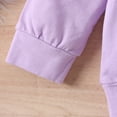thumbnail image 5 of Toddler Baby Girl Fall Winter Outfit Purple Floral Sweatshirt Tops Pants Kids Jogger Clothes Set 9M-5Y, 5 of 5