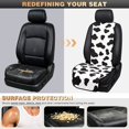 thumbnail image 5 of Eheartsgir Cow Print Car Front Seat Covers, Breathable Polyester Seat Protector for Universal Vehicle and Pet Travel, 5 of 7
