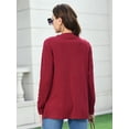 thumbnail image 6 of QINCAO Womens Open Front Cardigans Casual Long Sleeve Classic Knit Sweater Outerwear with Pockets M-3XL, 6 of 6