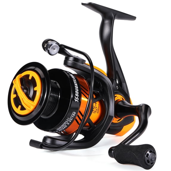 Sougayilang Fishing Reel Ultralight Spinning Reel with Aluminum Spool 5.2:1 High Speed for Freshwater