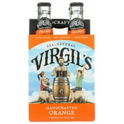 Virgils Micro-Brewed Soda, Orange Cream, 12 Fl Oz, 4 Ct
