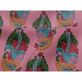 thumbnail image 4 of oneOone Viscose Jersey Pink Fabric Leaves & Paisley Block Craft Projects Decor Fabric Printed By The Yard 60 Inch Wide, 4 of 5