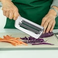 thumbnail image 4 of Cabbage Shredder for Coleslaw Sauerkraut, Manual Cabbage Slicer Cutter with Stainless Steel Blades, Lettuce Knife Peeler, Kitchen Vegetable Mandoline Slicer for Fruit Grating, 4 of 5