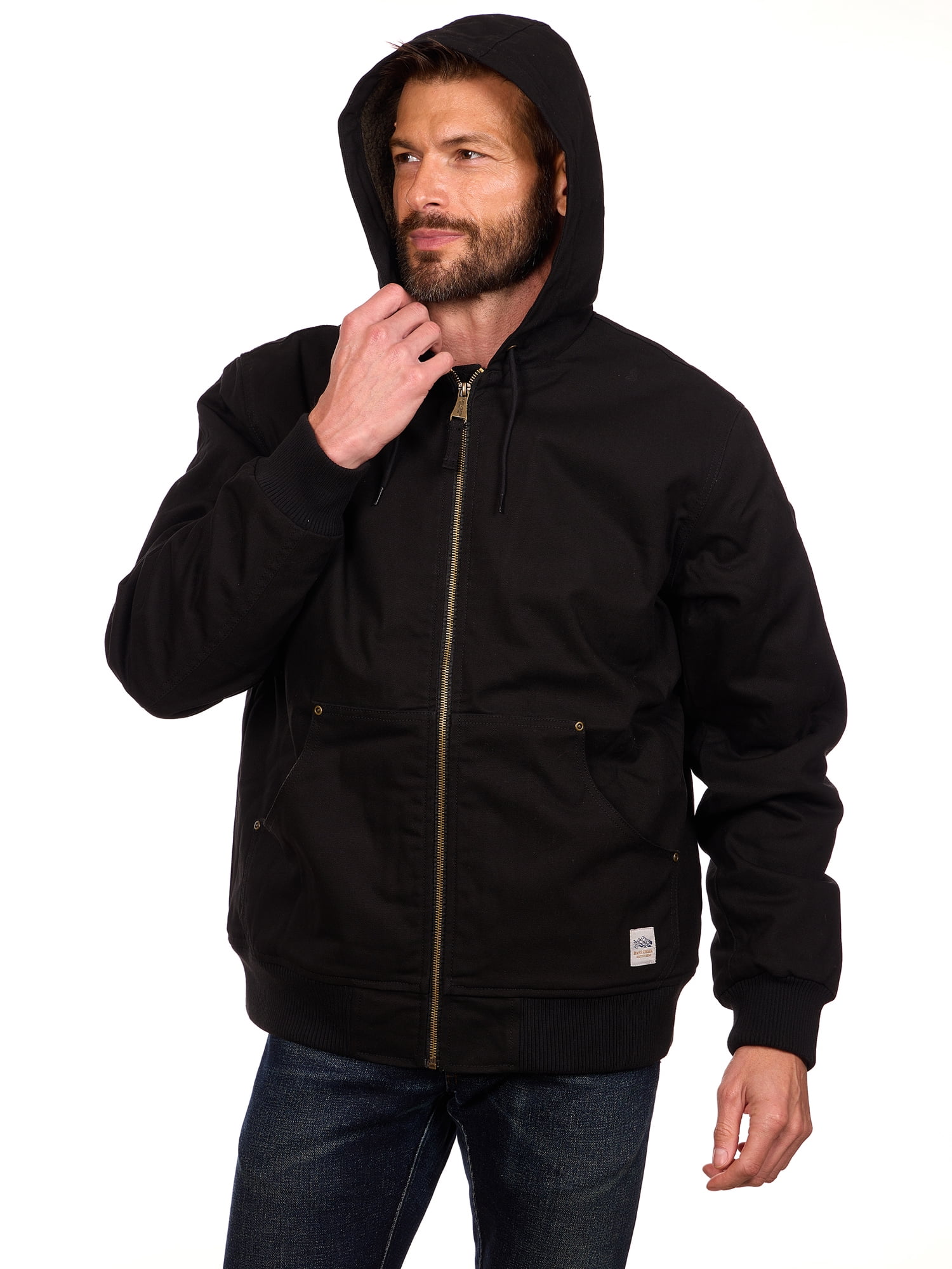 Bass Creek Outfitters Men's Duck Canvas Sherpa Lined Jacket, Sizes M-3XL