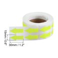 thumbnail image 2 of Uxcell Arrow Sticker Adhesive Color Coding Decal for Gas Flow Direction Marking Bright Yellow, 2 of 5