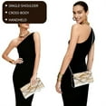 thumbnail image 3 of Xixirimido Clutch Purse for Women Formal Evening Bags for Wedding Party Cocktail Prom Leather Envelope Bag with Detachable Chain, Marble Pattern, 3 of 7