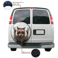 thumbnail image 4 of KAKALAD Funny Raccoon Red Sunglasses 01-1 Universal Spare Tire Cover Car Vehicle Tools For Rv SUV Truck Camper Travel Trailer Accessories Buckle 16” Inch, 4 of 6