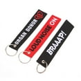 thumbnail image 5 of Motorcycle Keychain Car Embroidery Key Chain Gifts Tag Key Fobs Holder Loud Noise Loud Pipes Team Bride Organ Save Lives Keychain, 5 of 12