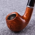 thumbnail image 4 of Pipa de tabaco con pulido de alto nivel, pipa de madera para fumar con soporte para pipa de tabaco, diseño clásico doblado,, 4 of 4