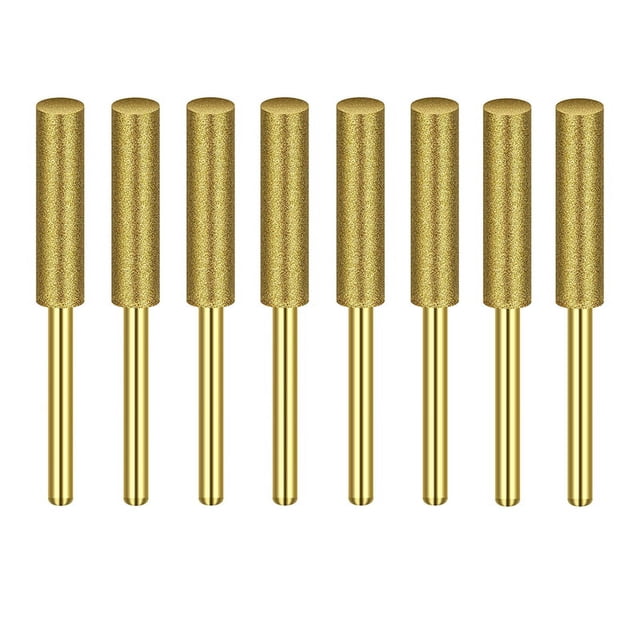 8Pcs High Hardness Chainsaw Sharpener-Stone File, Sharpening Wheels Chainsaw File(3/16 Inch, 4.8mm)