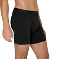 thumbnail image 4 of Hanes Men’s Boxer Brief Underwear Pack, Cotton Stretch, Black, 6-Pack, 4 of 9
