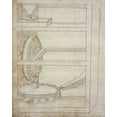 thumbnail image 2 of Martini, Francesco di Giorgio 26x32 Gold Ornate Wood Framed with Double Matting Museum Art Print Titled - Folio 2: mill, 2 of 4