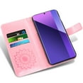 thumbnail image 5 of Asuwish Compatible with Xiaomi Redmi Note 13 Pro Plus 5G Wallet Phone Case and Tempered Glass Screen Protector Flip Credit Card Holder Stand Mandala Flower Cell Cover for Note13Pro+ Women Men Pink, 5 of 9