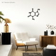 thumbnail image 2 of Testosterone Molecule Metal Wall Art | Large Molecule Decoration for Home, Dorm, Office | Nerd Art, Science Art, Biology Chemistry Art Wall Sign | Indoor Outdoor Made in USA, 2 of 6