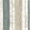 thumbnail image 1 of Dundee Deco Peel and Stick 3D Self Adhesive Foam Wallpaper - Beige, Brown, Teal Faux Planks, 2.3 ft X 2.3 ft, 1 of 3