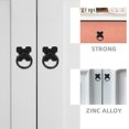 thumbnail image 3 of IDEANATEGRATE 4Ud De Anillo Redondo Para Cocina Y Muebles Color Negro En Aleación De Zinc, 3 of 8
