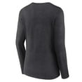 thumbnail image 3 of Women's Charcoal Kansas State Wildcats Campus Long Sleeve V-Neck T-Shirt, 3 of 3