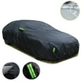 thumbnail image 3 of FL Universal Full Car Covers Outdoor Waterproof Sun Rain Snow Protection UV Car Zipper Design Black SUV, 3 of 7