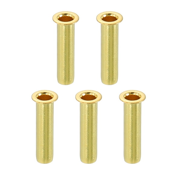 5Pcs Fit for 2mm(5/65") Tube ID Brass Compression Fitting, Insert Tube Support Compression Sleeve Fittings, Sleeve Ferrules for Water Oil Air Pipe