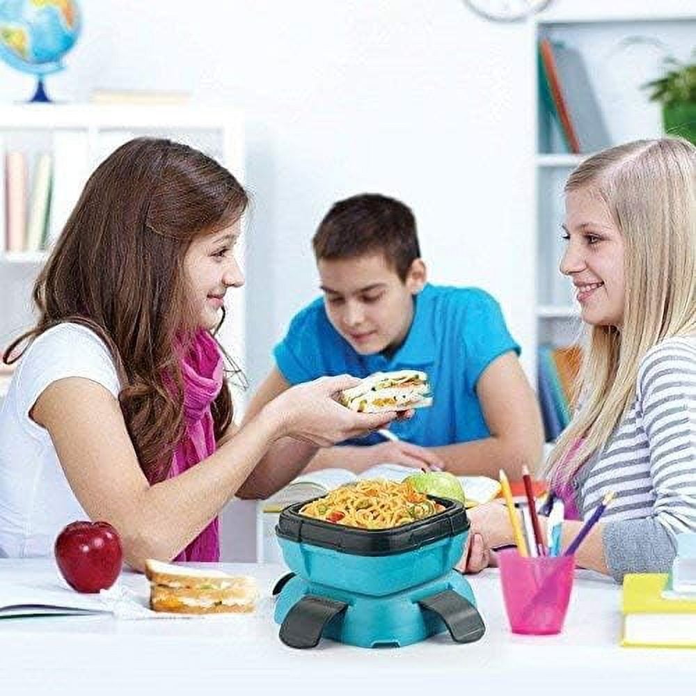 Pinnacle Thermoware 2-Pc Leak Proof Insulated Lunch Box Hot Food Container Set, Blue