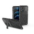 thumbnail image 2 of for iPhone 14 Pro Max Case, Military Grade Drop Proof Protection Mobile Phone Cover with Kickstand | Rugged Shockproof Matte Textured Sturdy Phone Bumper with Screen Protector, Black, 2 of 8