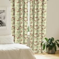thumbnail image 2 of Ambesonne Paisley Curtains, Floral Leaf Pattern, Pair of 28"x84", Red and Pale Green, 2 of 5