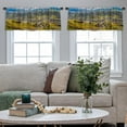 thumbnail image 4 of LALILO Kitchen Curtain Valance Mountains Mountains Andes Rod Pocket Window Curtain 52"x 18" Set of 2, 4 of 5