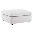 thumbnail image 1 of Modway Commix Down Filled Overstuffed Performance Velvet Ottoman in White, 1 of 8