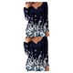 thumbnail image 1 of Camisa de mujer Qarigey de poliéster verano cuello en V estampado de flores Casual manga larga, 1 of 6