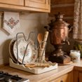 thumbnail image 2 of Stainless Steel Stove Top Spoon Rest and Lid Organizer for Kitchen Countertop—Durable Utensil Holder with Heat- Resting Bar and -Layer Lid Rack for Cooking and Serving, 2 of 4