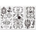 thumbnail image 1 of Juego de 3 calcomanías vintage para muebles y manualidades (15 x 30 cm). Diseño inspirado en música country: guitarra, piano y más., 1 of 6