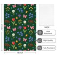 thumbnail image 2 of 2 Pcs Pioneer Flower Floral Print Pattern Kitchen Towels, Funny Microfiber Dish Towel Set, 18" X 26" Tea Towels, 2 of 6
